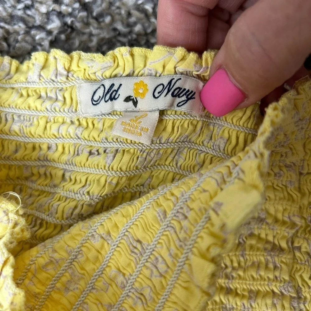 5/$25 Old Navy Girls strapless sundress with fun fringe hemline size large